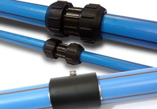 Polyethylene pipes for below ground water applications in brownfield sites