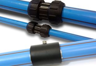 Polyethylene pipes for below ground water applications in brownfield sites